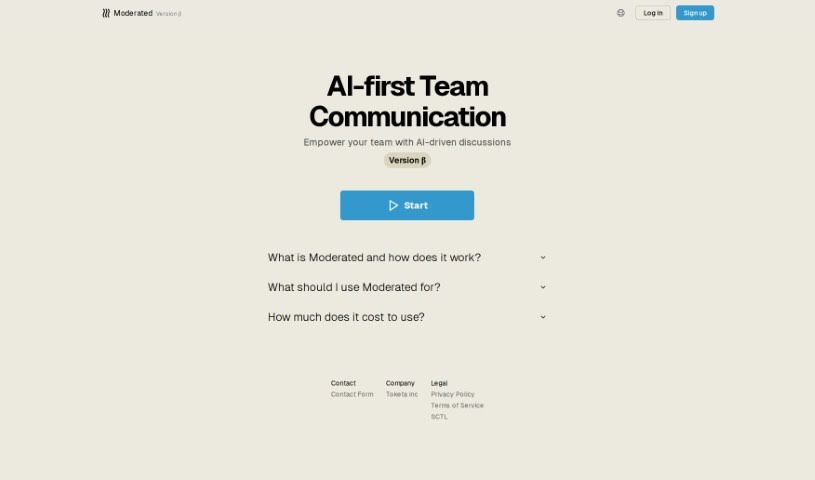 Screenshot of Moderated