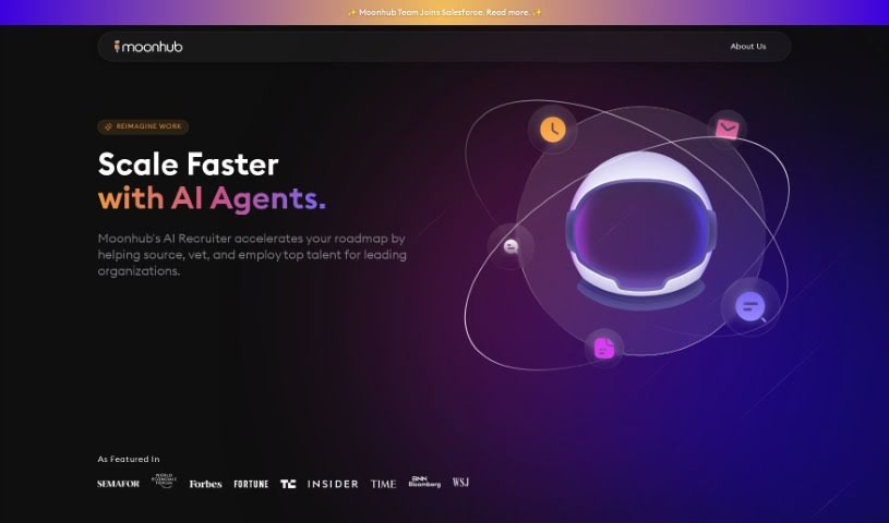 Screenshot of Moonhub