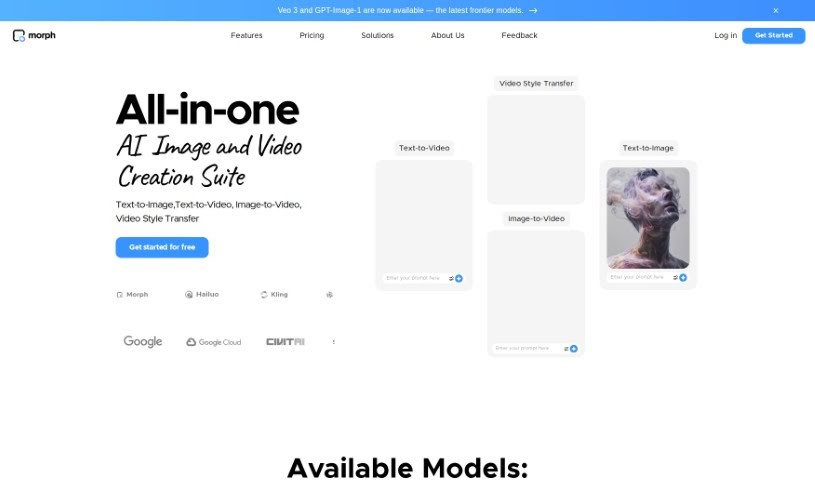 Screenshot of Morph Studio