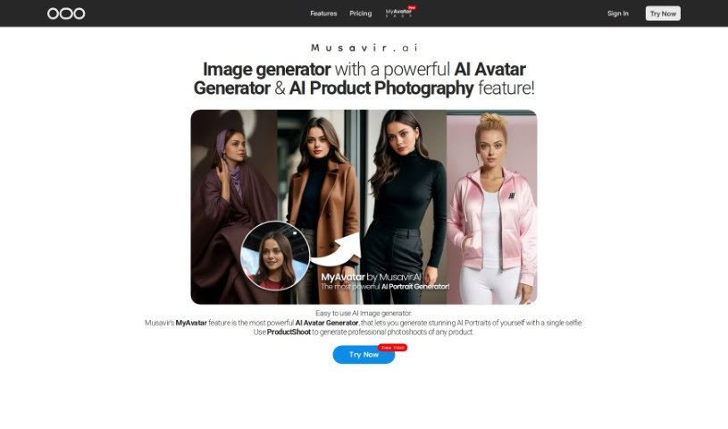 Screenshot of Musavir.ai