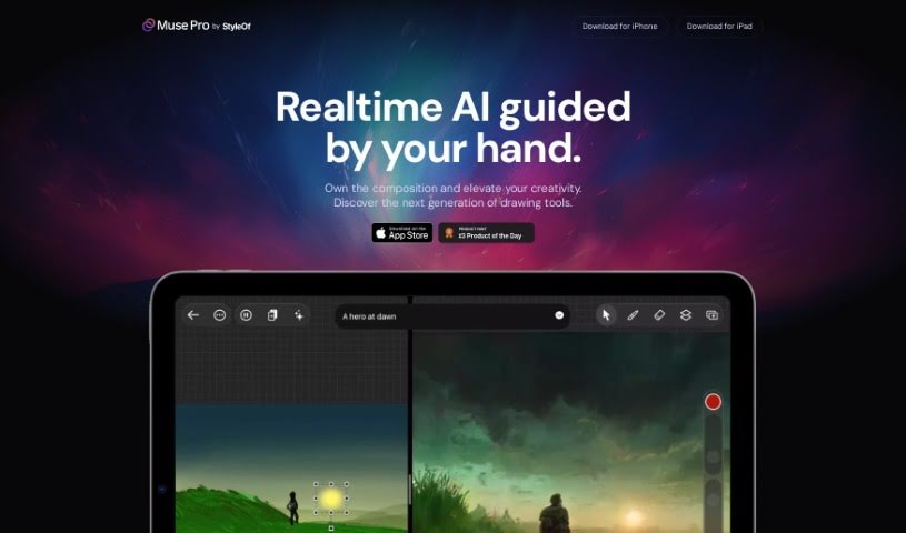 Screenshot of Muse Pro
