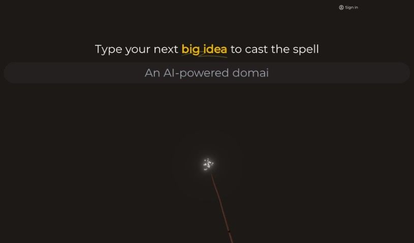 Screenshot of Namewizard.ai