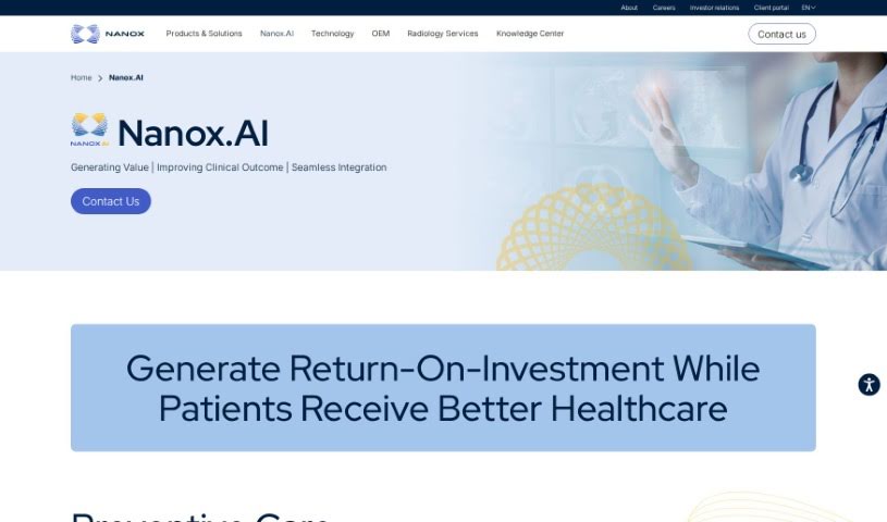 Screenshot of Nanox AI