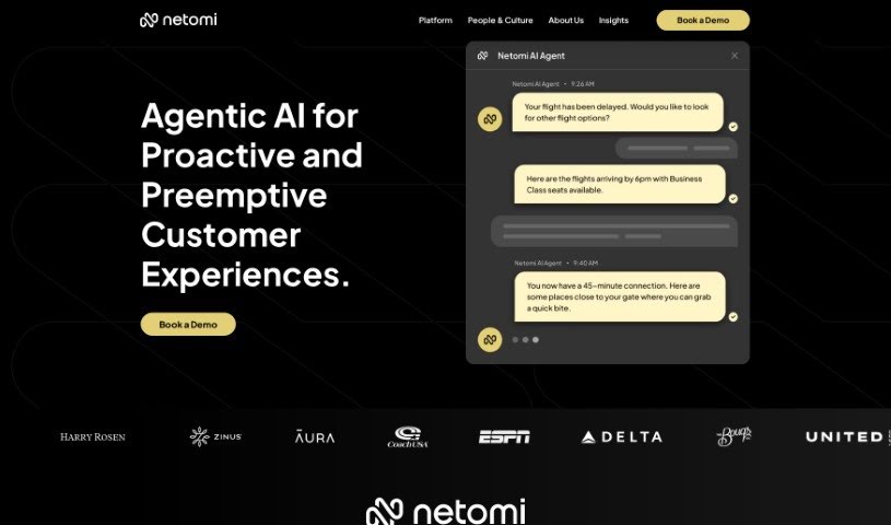 Screenshot of Netomi