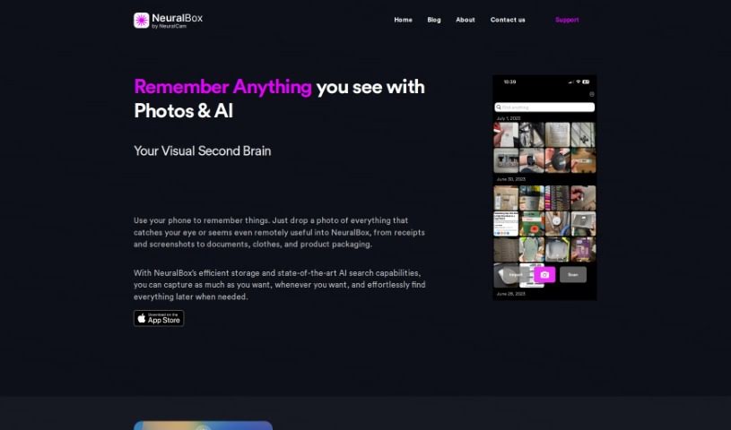 Screenshot of NeuralCam Neuralbox