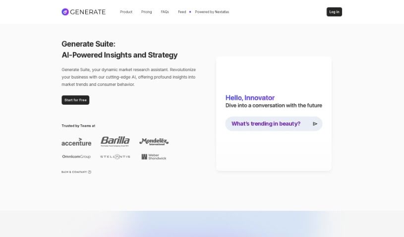 Screenshot of Nextatlas Generate