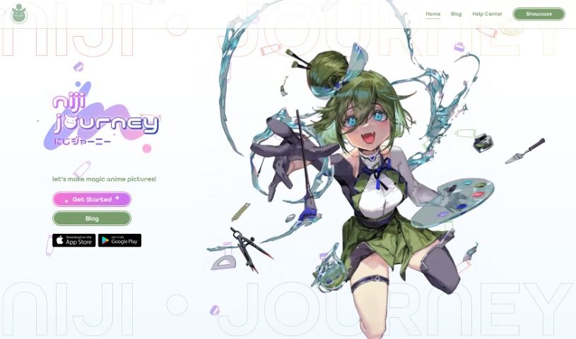 Screenshot of Nijijourney