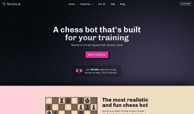 Screenshot of Noctie