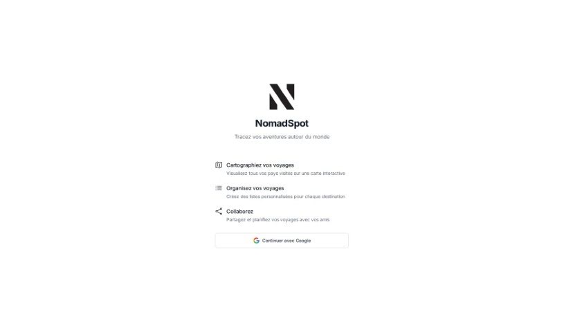 Screenshot of Nomadspot