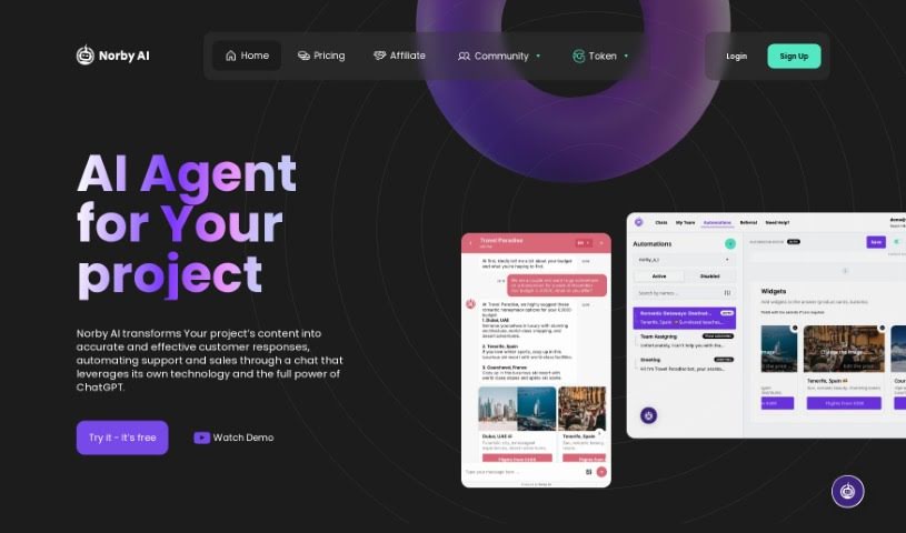 Screenshot of Norby AI