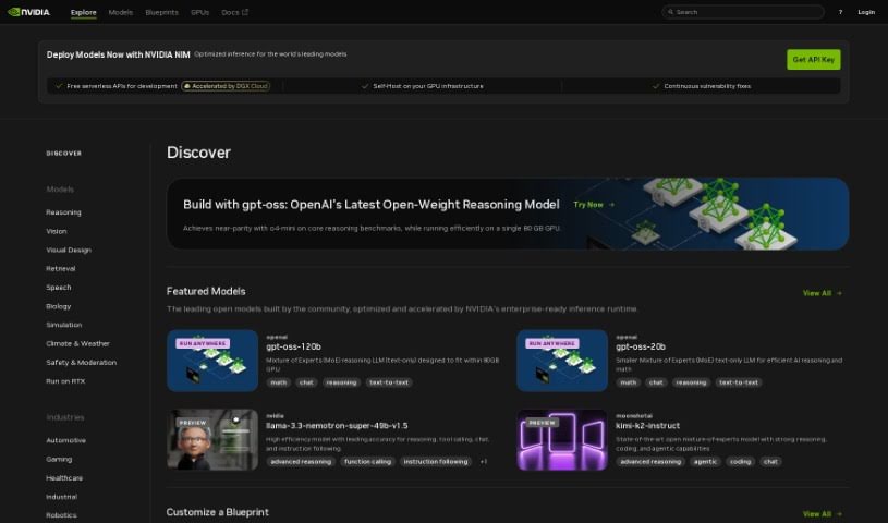 Screenshot of NVIDIA Launchpad AI