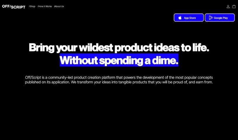 Screenshot of Off/Script