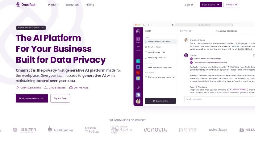 Screenshot of Omnifact