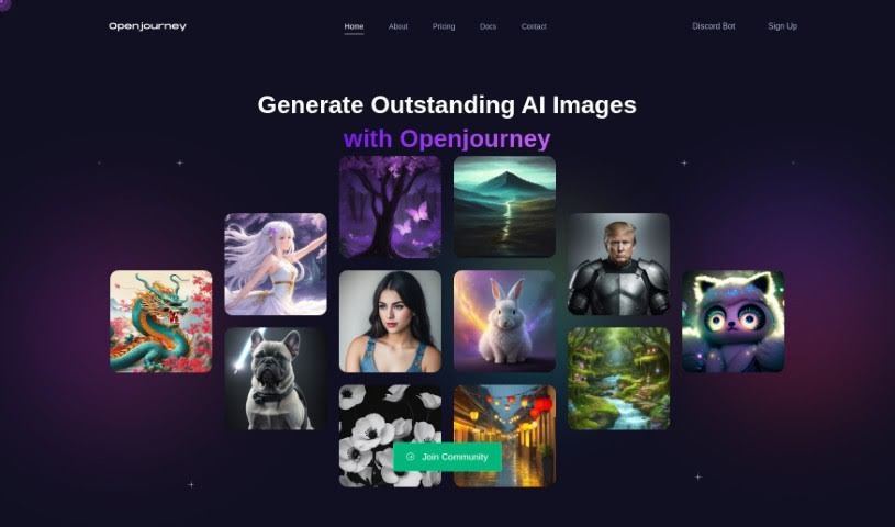 Screenshot of Openjourney Bot