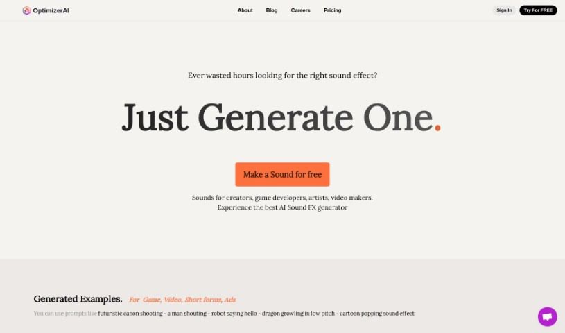 Screenshot of OptimizerAI