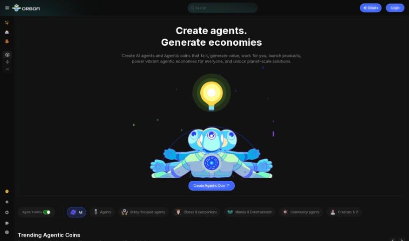 Screenshot of Orbofi