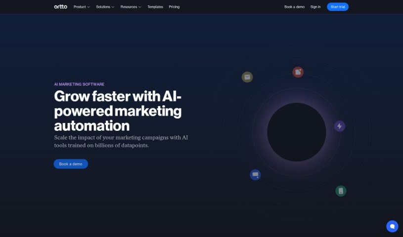 Screenshot of Ortto AI