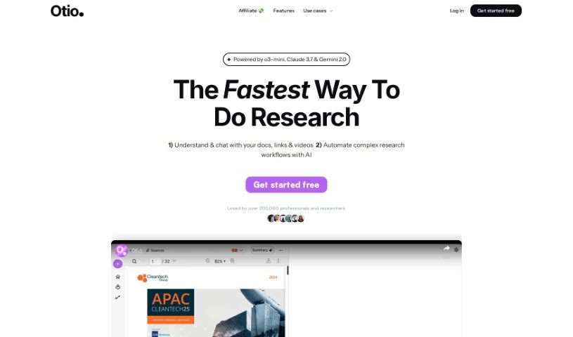 Screenshot of Otio