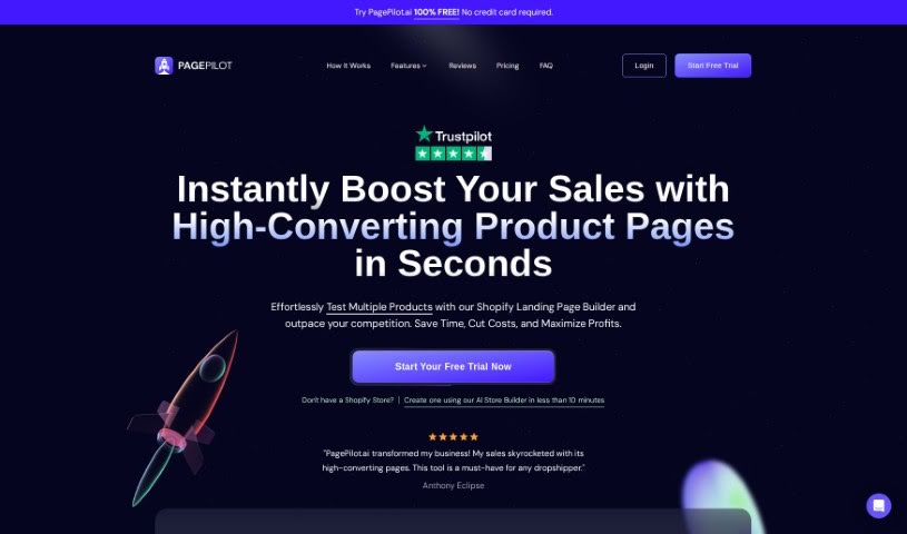 Screenshot of Page Pilot AI
