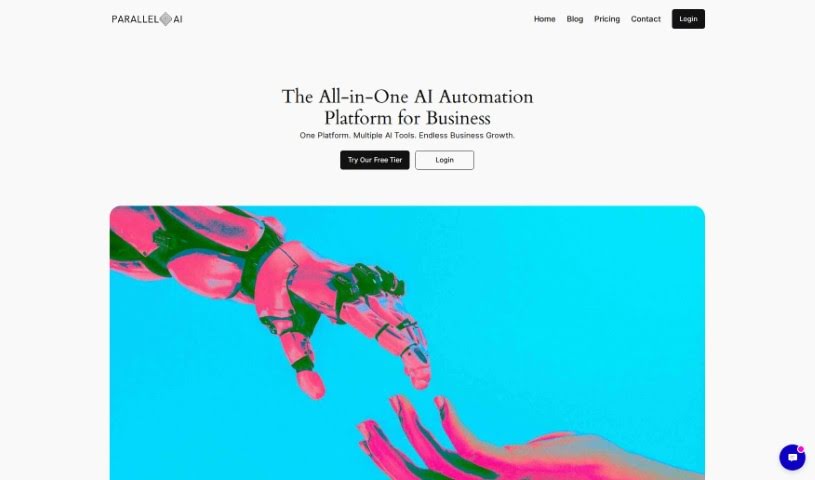 Screenshot of Parallel AI