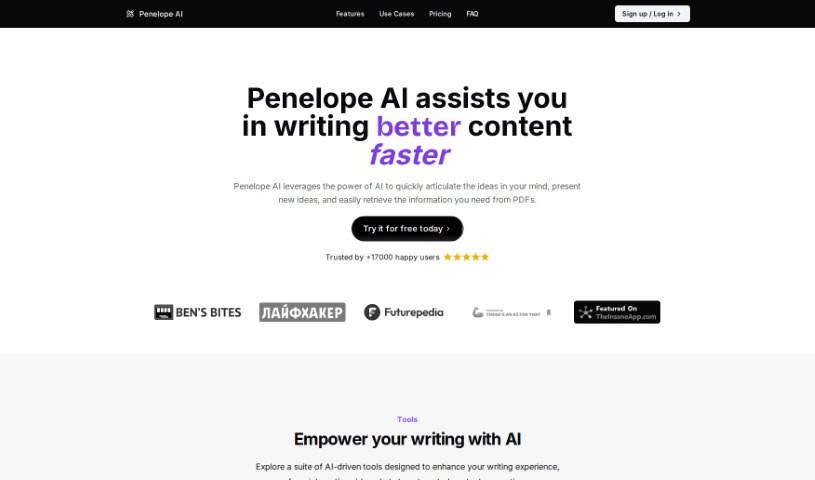 Screenshot of Penelope Ai