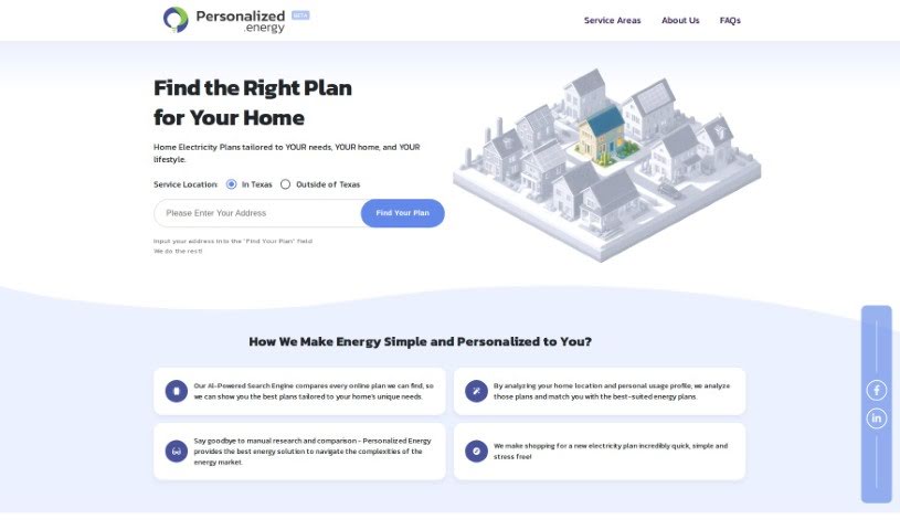 Screenshot of Personalized Energy