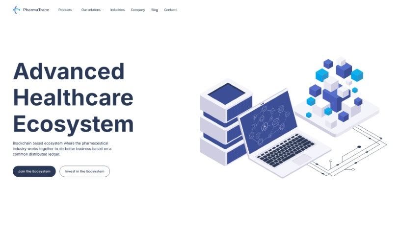 Screenshot of PharmaTrace