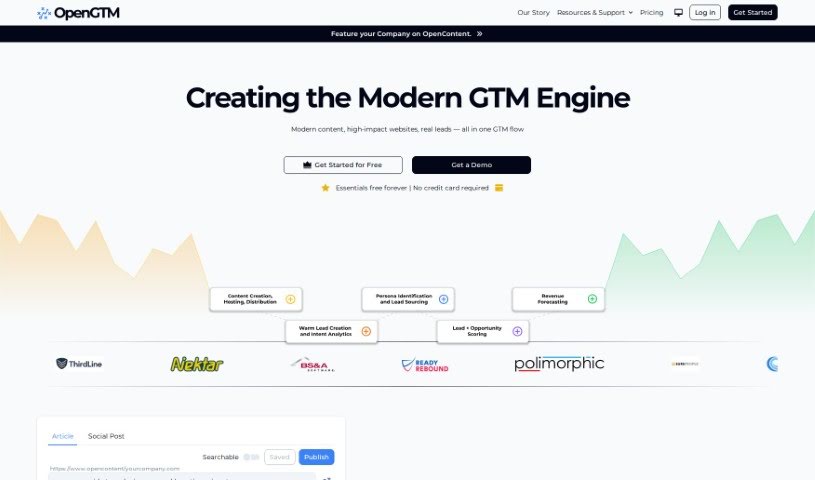 Screenshot of OpenGTM